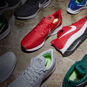 Various colors of Nike footwear for club select teams