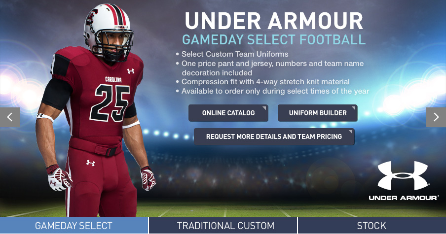 under armour youth football uniforms