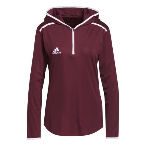 adidas Women's Team Issue Hooded Long Sleeve Tee BSN SPORTS