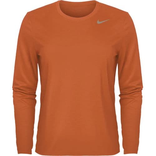 Nike Womens Legend Short Sleeve Crew T-Shirt (US Alpha Small Regular Regular Dark Cinder)