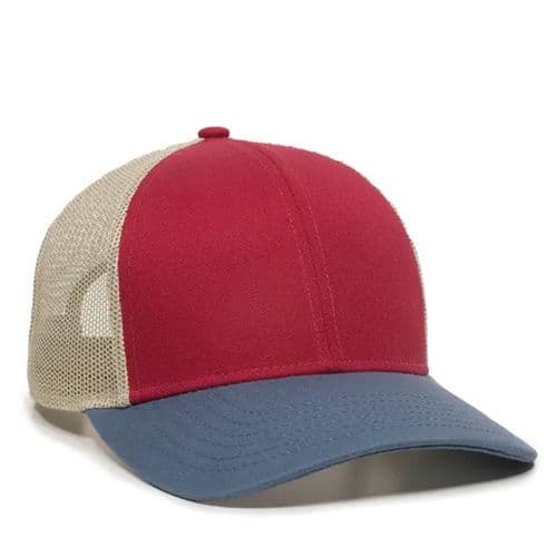 Crimson/Khaki/Silver