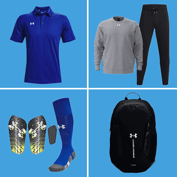 <p>From fundamentals to shin guards, every detail counts. Outfit your squad in precision fits that drive elite performance on and off the pitch.</p><ul><li>Team apparel, training gear, accessories and more</li><li>Stock gear ships in just days</li></ul>