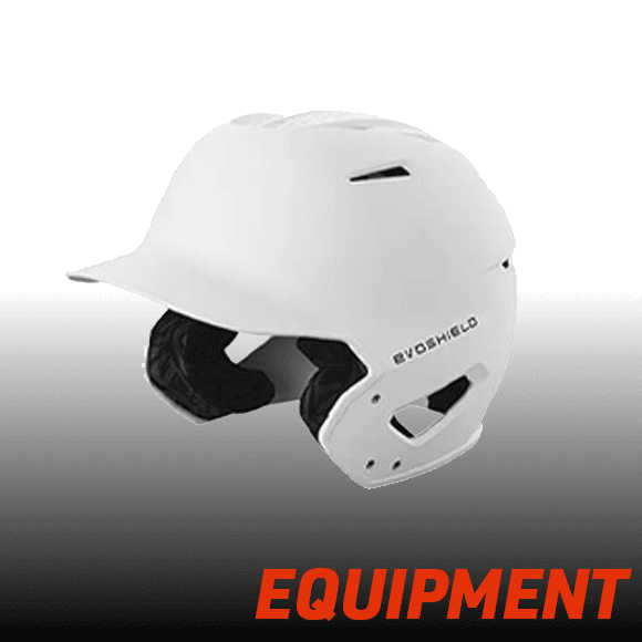 an EvoShield branded helmet in white