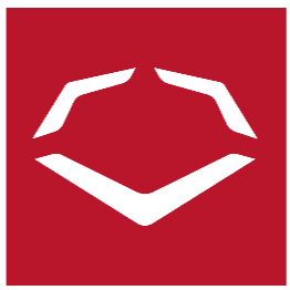 white EvoShield logo on a red background